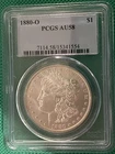 1880 O Morgan Silver Dollar, Graded AU58 PCGS (#157)