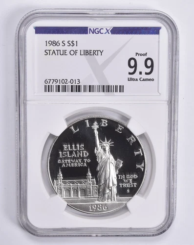 Proof 9.9 UCam 1986-S Statue of Liberty Commemorative Dollar NGC X NGCX