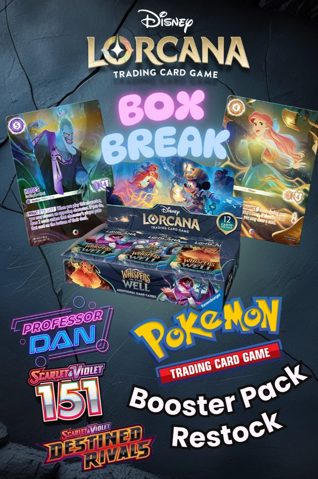151 Restock + Lorcana Break