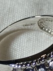 GRP 14K White Gold Triple Row Prong Set Tanzanite Ring 6.85 grams / Size 8 — photo 3