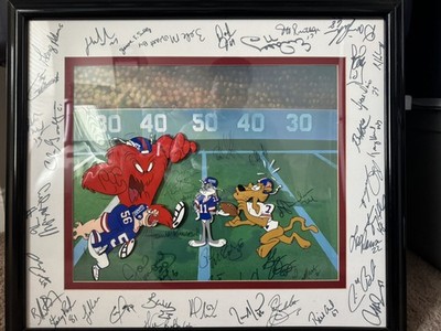 Monsters Of Gridiron - Hologram - 1986 Super Bowl - Looney Tunes - Signed COA