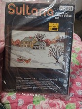 Winter Scene Counted Cross Stitch Kit