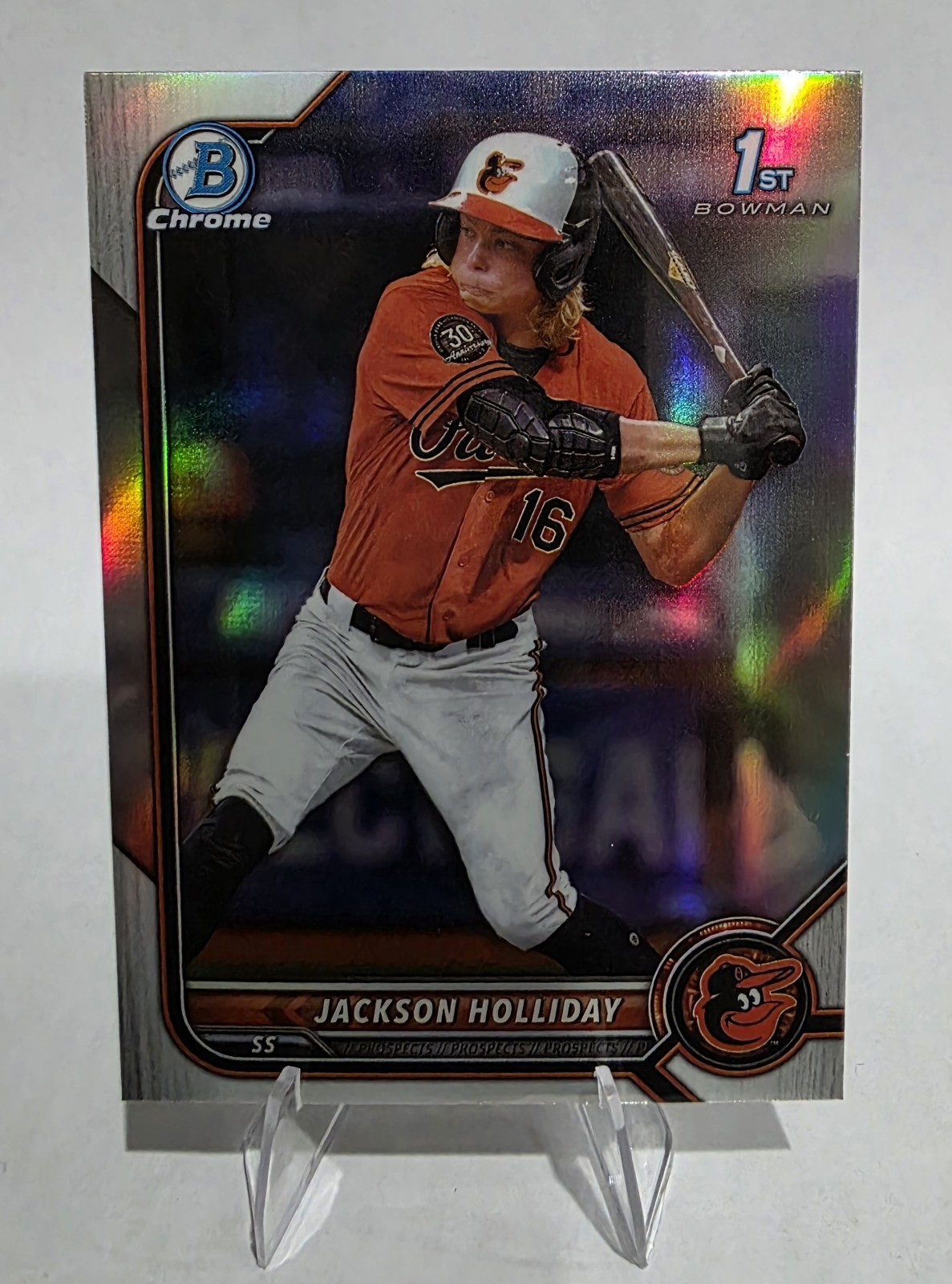 2022 Bowman Draft Chrome Jackson Holliday #BDC-168 Refractor (RC)