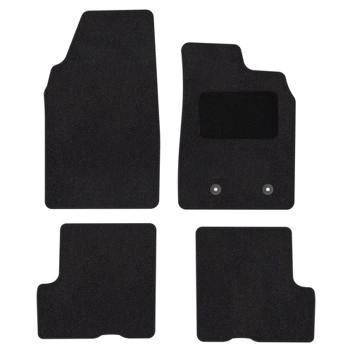 Quality FULLY TAILORED Black floor Car Mats for Dacia Duster without