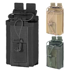 Tactical Molle Pouches for Two-Way Walkie Talkie Bag Adjustable Storage Pocket