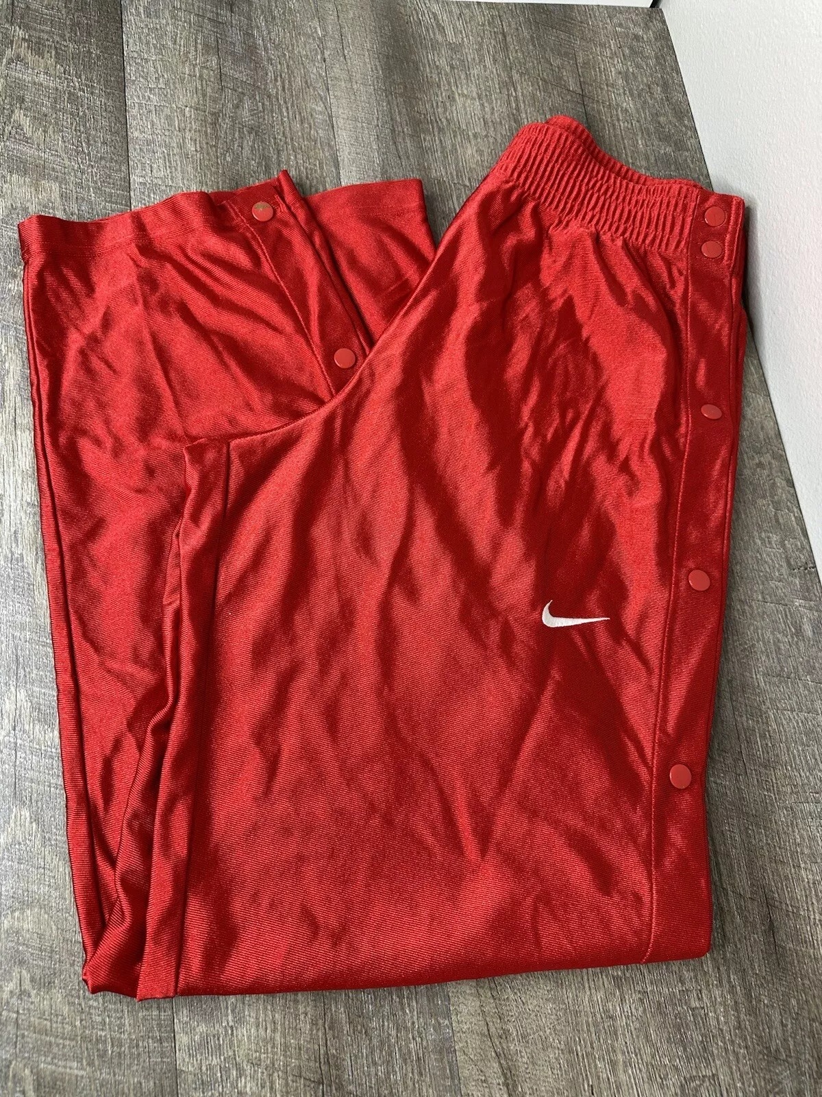 Pantalon de basket ball Nike Supreme vintage pour hommes grands clichés échappés piste chatoyante an 2000