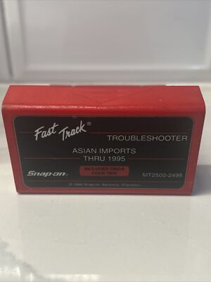Snap On MT2500-2495 FAST TRACK TROUBLESHOOTER ASIAN IMPORTS THRU 1995 Red Brick