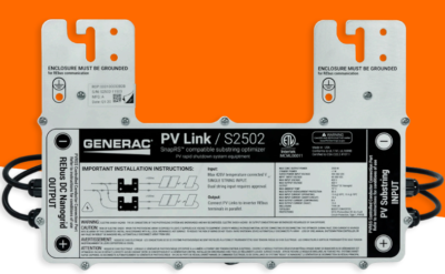 #ad GENERAC # S2502 PV LINK PHOTOVOLTAIC SUBSTRING OPTIMIZER $150.00