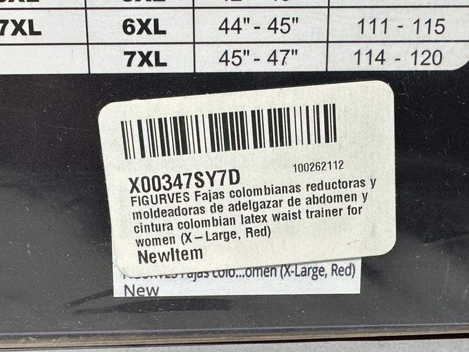 Figurves Latex Red Shapewear Waist Trainer Corset - 4 Steel Bones - Size XL - Image 4 of 4