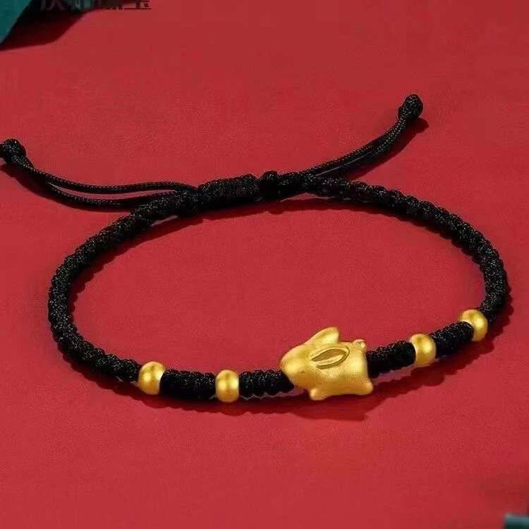 Black and gold bracelet women's deals
