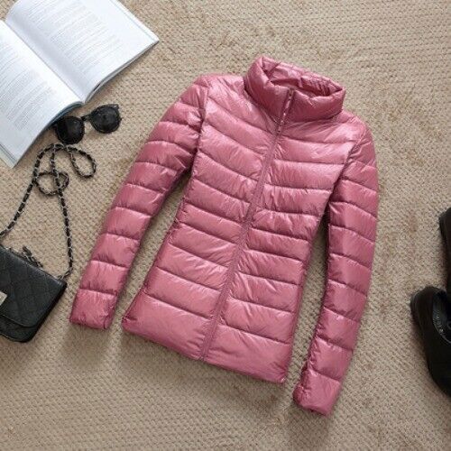 Leichte dünne Jacke in Übergröße Damen schmal kurz Kapuze warm Mantel Oberbekleidung - Bild 19 von 44