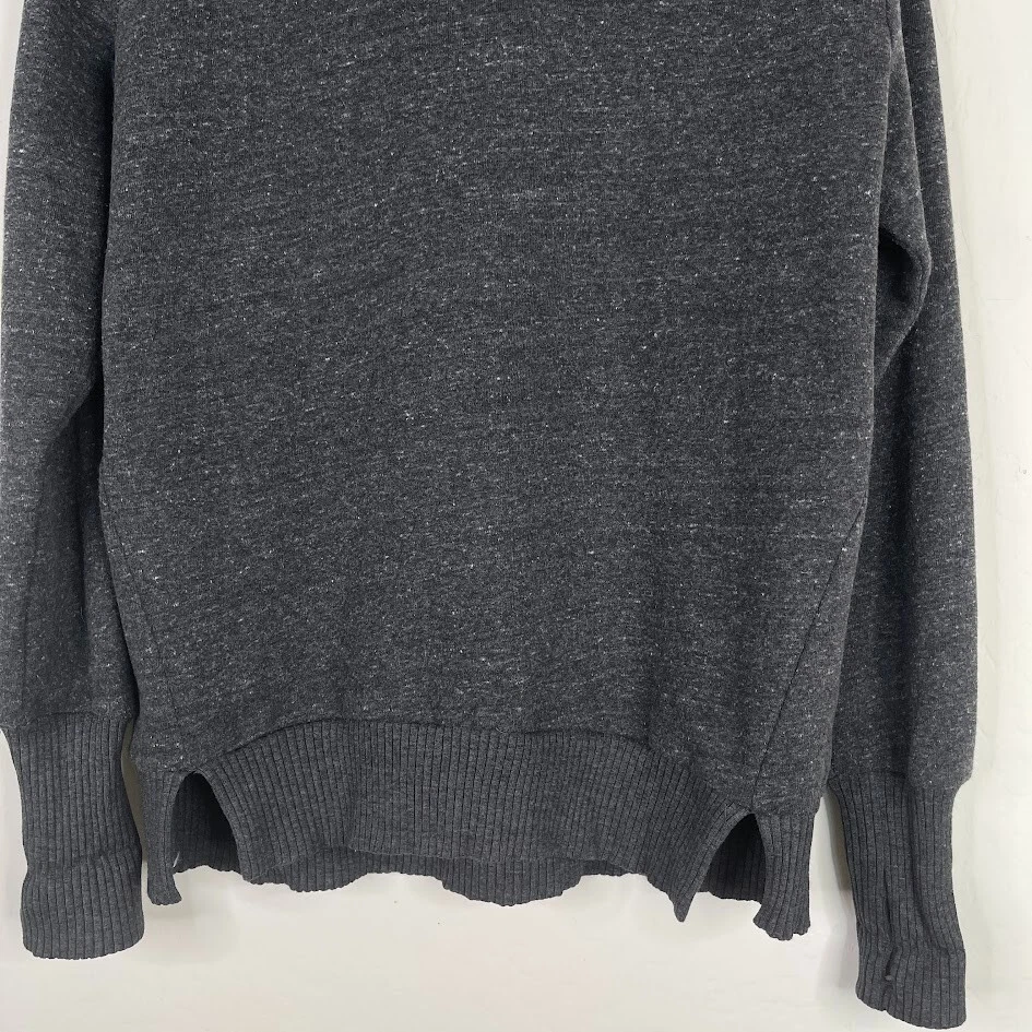 Alo Yoga Womens Size S/M Haze Funnel Turtleneck Sweatshirt Gray Athleisure Cozy - Image 4 of 4