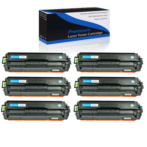 6PK CLT-C504S 504 Cyan Toner for Samsung CLP-415NW CLX-4195FN Xpress C1860FW