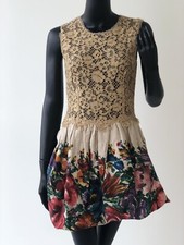 Dolce & Gabbana Lace Floral Print Dress SZ 42