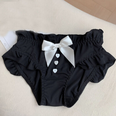 Lolita Cute Girls Bow Panties Briefs JK Uniform Underpants Japanese Underwear