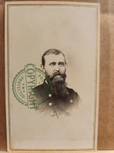 Civil War CDV of Byron Carr, 3rd Illionois Cav. and US Quartermaster, Bust View