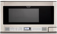 Sharp R-1214 1-1/2-cubic Feet 1100-watt Over-the-counter Microwave, Stainless Sharp R-1214 1-1/2-cubic Feet 1100-watt Over-the-counter Microwave, Stainless