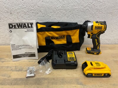 DEWALT DCF809D1 ATOMIC 20V Brushless Cordless Compact 1/4  Impact Driver Kit