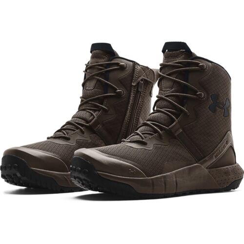 Under Armour 3023748 Men's UA Micro G Valsetz Side-Zip Boots - Brown - Size 7.5