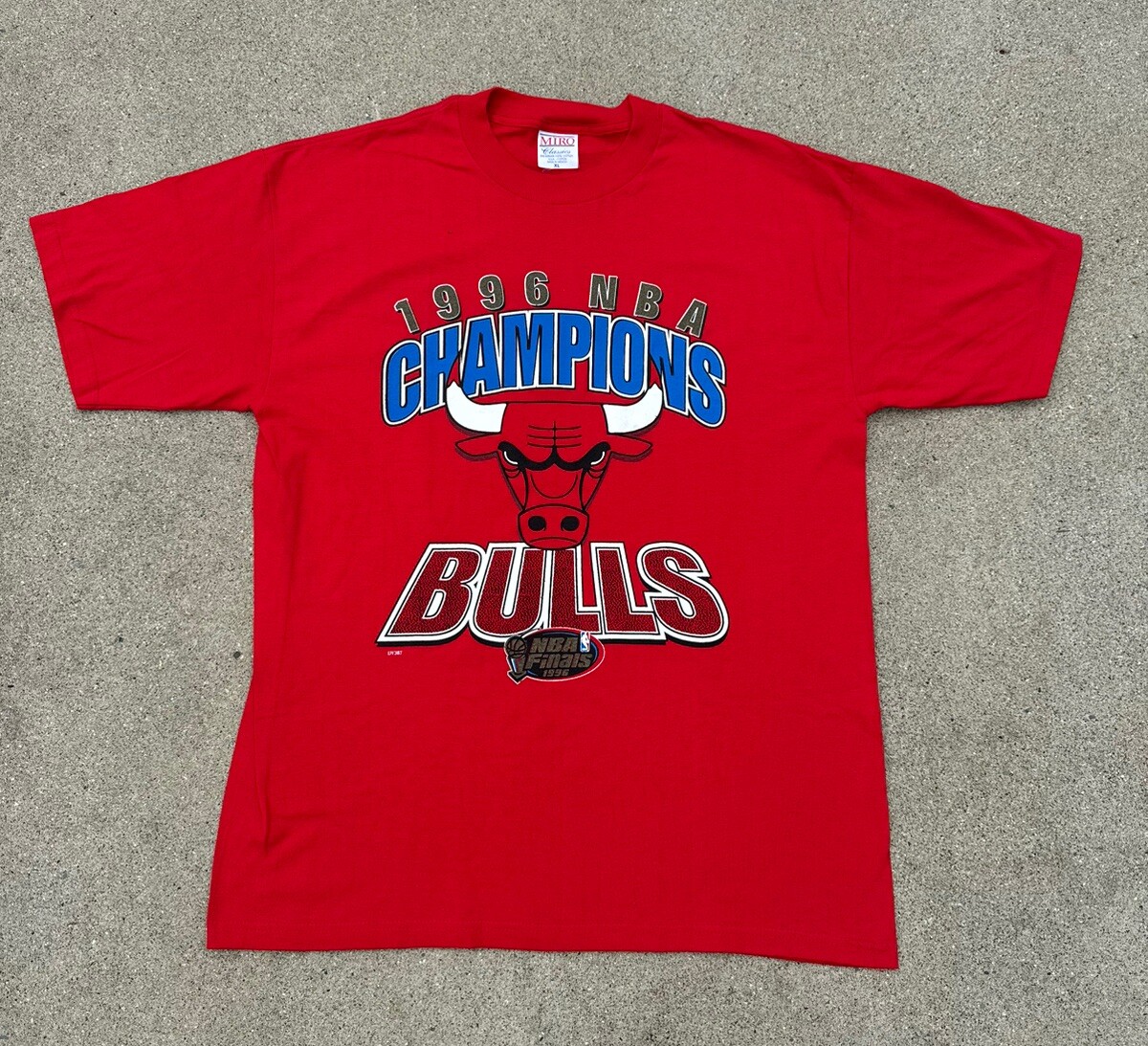 1996年 NBA CHICAGOBULLS NBAFINALS　Tシャツ 1996 Chicago Bulls NBA Finals Champions T-Shirt XL Michael