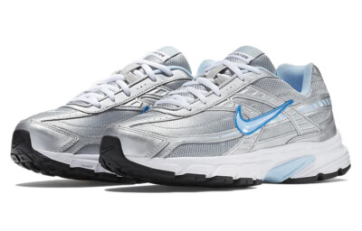 ☆NIKE☆ (W) INITIATOR LLIC SILVER ICE BLUE Nike Initiator Low Metallic Silver Ice Blue W - 394053-001