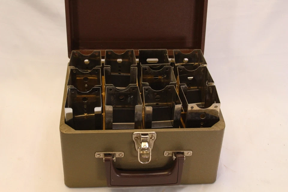 Caja de almacenamiento de archivos lista para proyector LaBelle 6" revistas retenedores de diapositivas juego de 12 Foto 2 de 4