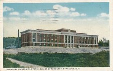 Syracuse NY New York Syracuse University State College of Forestry pm 1920 - WB
