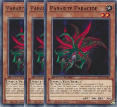 Yugioh - Parasite Paracide x 3 - 1st Edition NM - Free Holographic Card | eBay Yugioh - Parasite Paracide x 3 - 1st Edition NM - Free Holographic Card | eBay