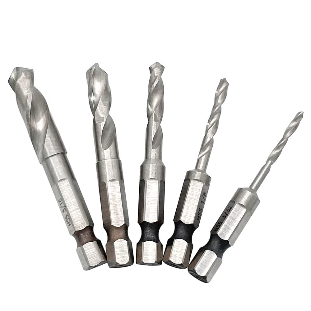 NordWolf M35 Cobalt Stubby Drill Bit | 1/2" Size, 1/4" Hex Shank For Impact Drivers, Stainless Steel & Hard Metals