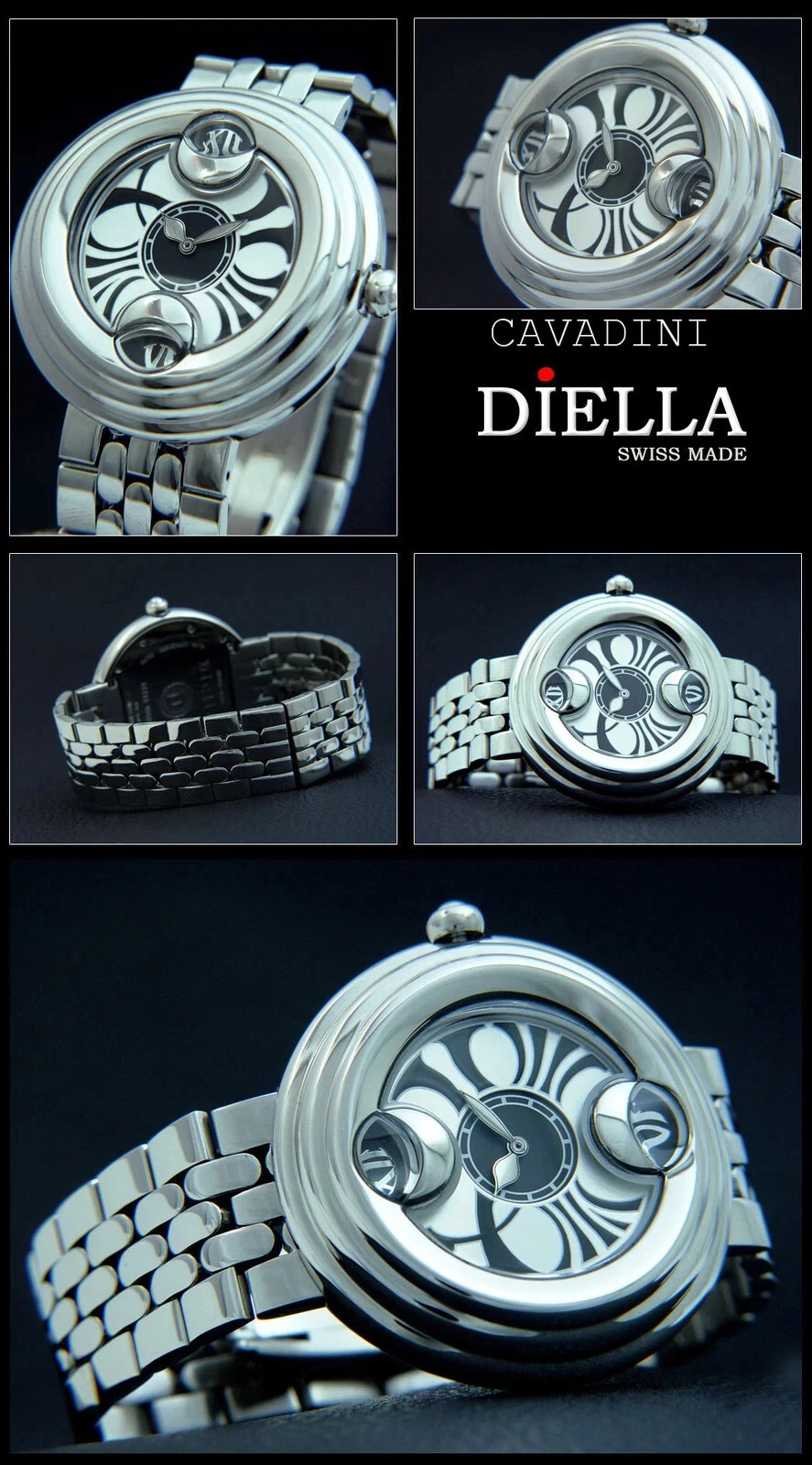 Designer Watch Cavadini Women's Diella Extra Vaganza Swiss Made