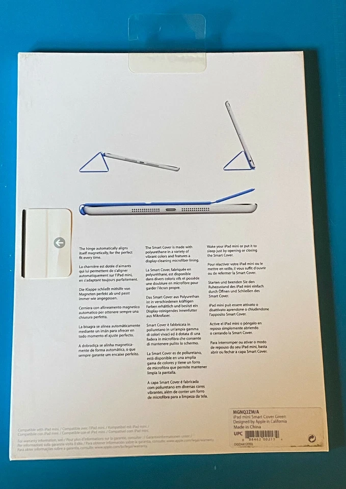 Apple MGNQ2ZM/A Custodia verde per Ipad mini (7.9") Smart Cover ORIGINALE - Immagine 2 di 2