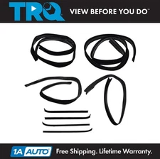 TRQ Window Sweep & Run Channel Weatherstrip Seal Set Fits Ford