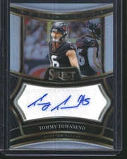 Tommy Townsend 2024 Panini Select Auto Signature Silver Prizm SP Texans #/399