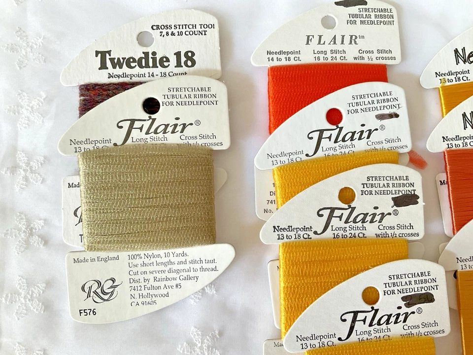 Needlepoint Embroidery Thread Lot of 9 Fall Colors Rainbow Gallery Assorted New - Image 2 of 4