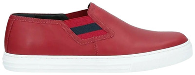 Gucci Signature Slip On Men's Shoes Sneakers Size 7+/41.5 Leather New With Box