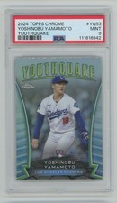 2024 Topps Chreome Youthquake Yoshinobu Yamamoto RC PSA 9 Dodgers #YQ-53