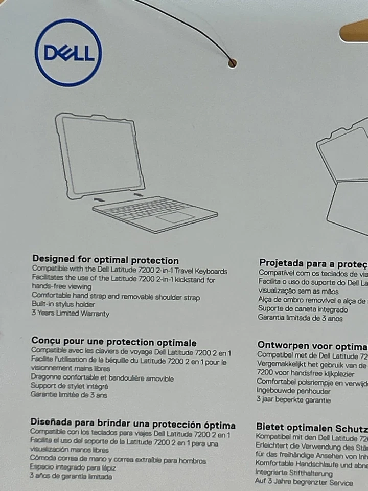 Dell Latitude 7200 2-in-1 Case RG1220C Black. Commercial Grade Case. Compu Cover - Image 3 of 4