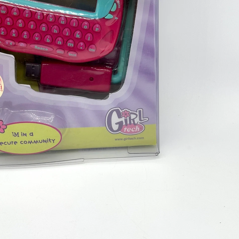 Juguete electrónico retro Girl Tech IM-ME nuevo IOB Radica 2007 Y2K mensaje instantáneo Foto 3 de 4