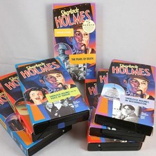 Sherlock Holmes VHS Lot Key Video Lot of 7 Tape Set