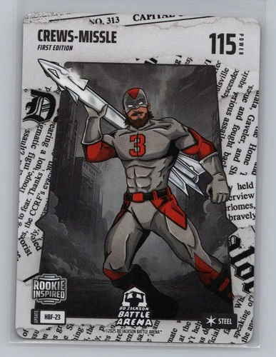 Bo Jackson Battle Arena Crews-Missile Dylan Crews Steel Foil SP #HBF-23 9579