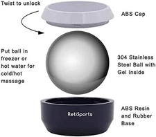 Cold Massage Ball - Cryosphere Hot/Cold Roller Massager - 6 Hours Muscle Pain...