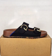 Size 6.5 - Rothys The Buckle Slide - Black