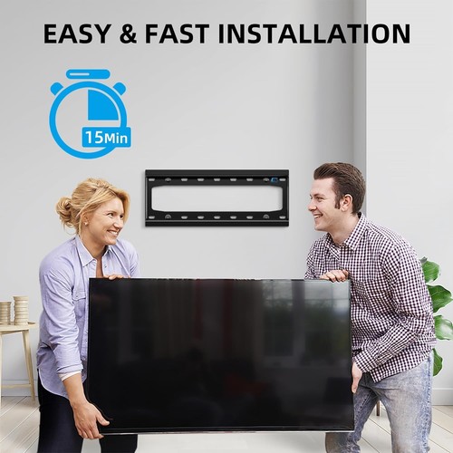 TV Wandhalterung feststehend für die meisten 26"-65" Flat/Curved Fernseher mit max VESA 400X400mm... - Bild 6 von 8