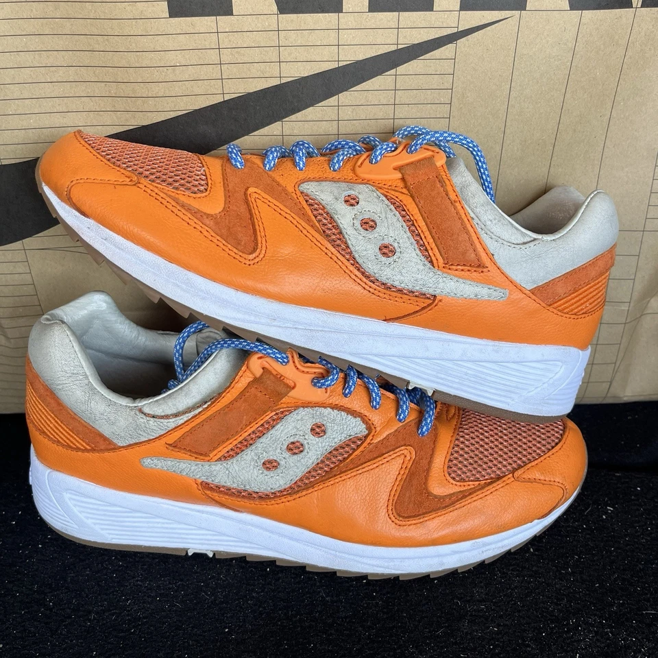 Zapatos Saucony Grid 8500 FIN Langosta Naranja NBY S70410-1 EE. UU. Para Hombres Talla 11.5 Foto 3 de 4