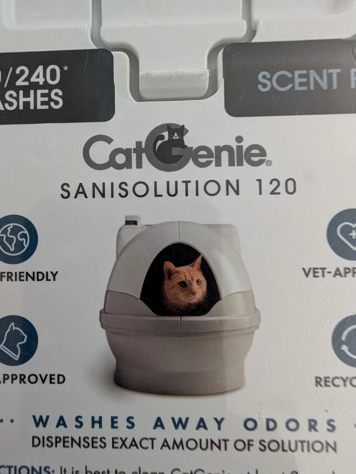 Cat Genie Catgenie 120 SaniSolution Scent Free Cartridge New - Image 2 of 4