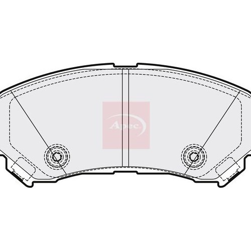 APEC Brake Pad Set, disc brake PAD2144