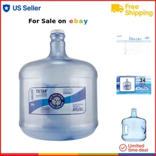 BPA Free Plastic Water Bottle 3 Gallon Capacity Reusable Lightweight Durable