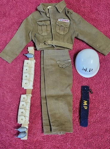 GI Joe Vintage 1964 1965 Action Soldier MP Military Police Uniform & Accessories