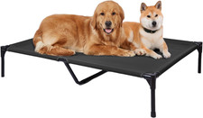 Elevated Outdoor Dog Bed - Dog Cots for Large Dogs XL, Heavy Duty Raised Cot Wat
