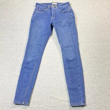 Dickies Jeans Women's 6 Blue Curvy Mid Rise Straight Leg Stretch Casual Denim